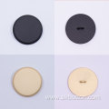 matt black shank buttons flat back button